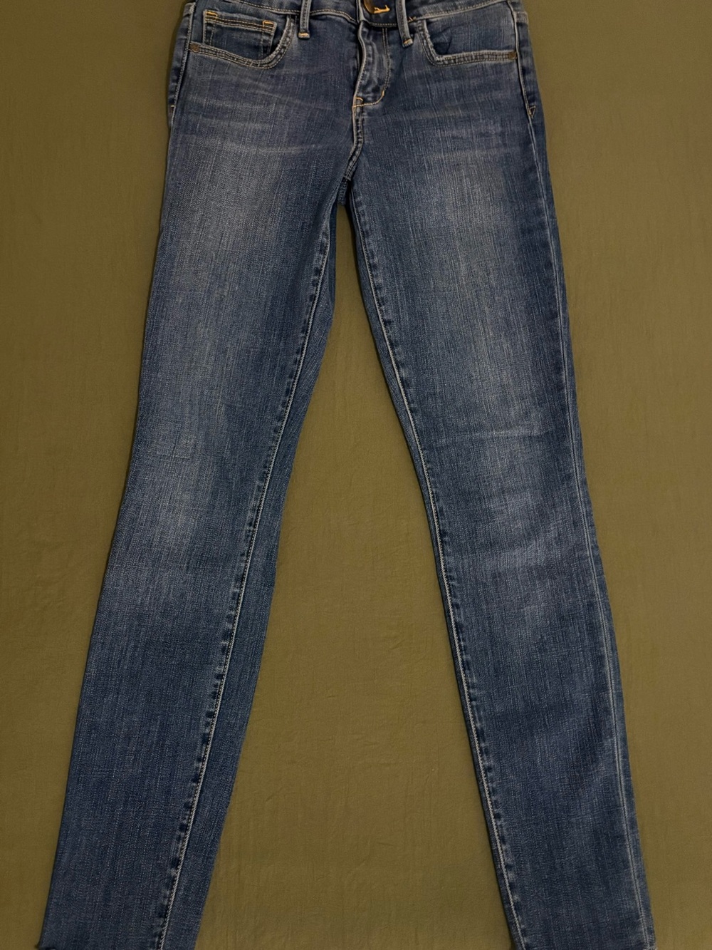 Sam Edelman - The Kitten Mid-Rise Skinny Ankle Jean with Raw Hem